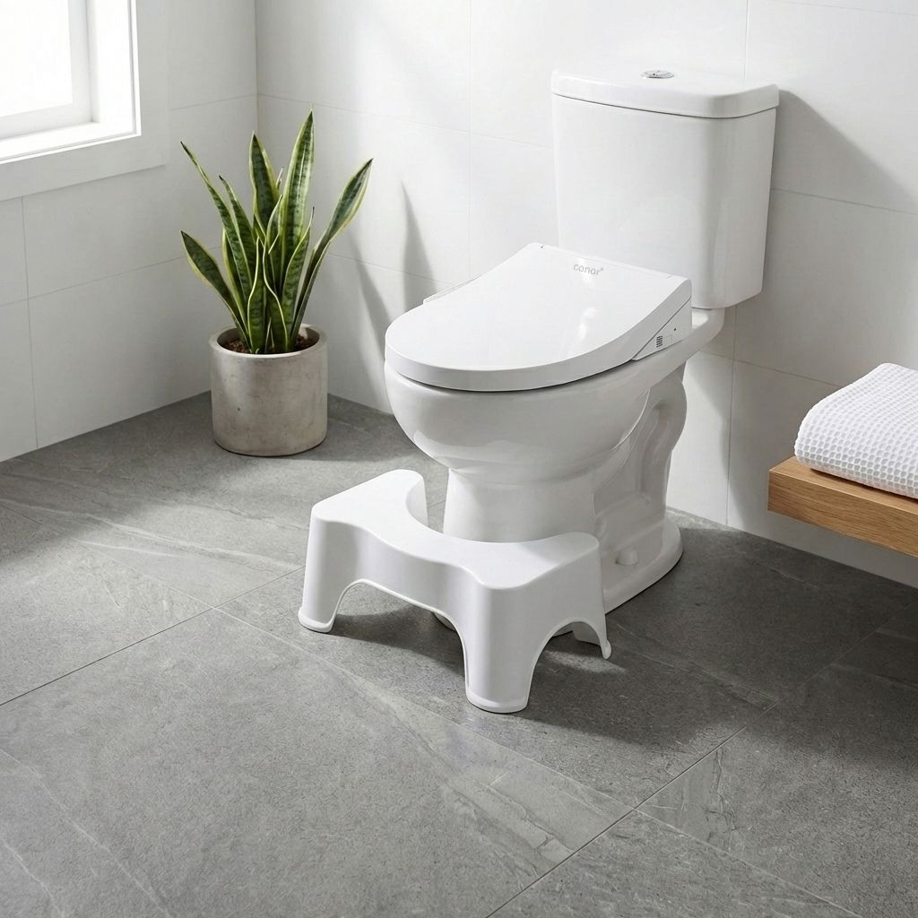 Conor Eco Toilet Stool – Ergonomic Non-Slip Design for Better Posture conors.com.au 