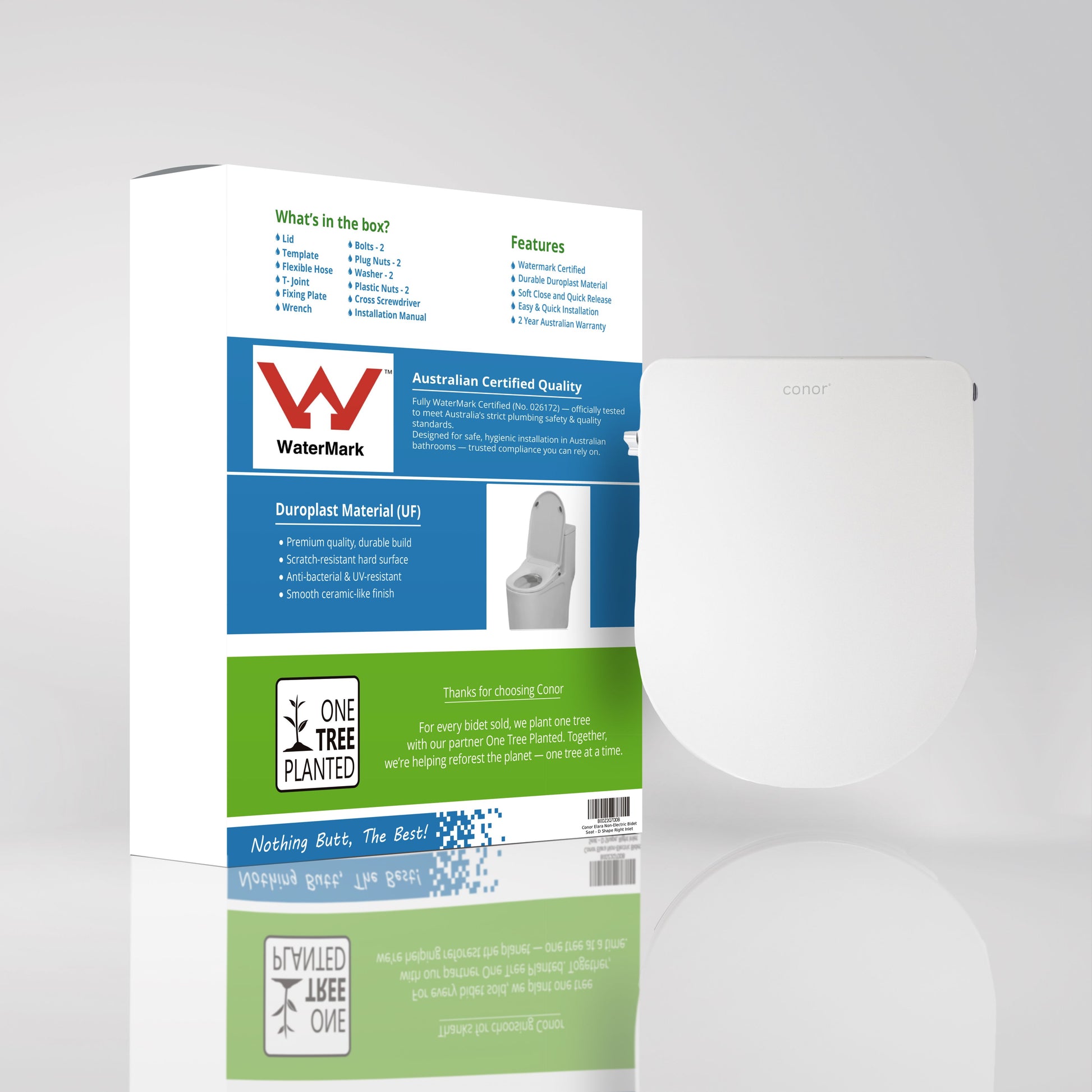 Toilet with Right Water Inlet