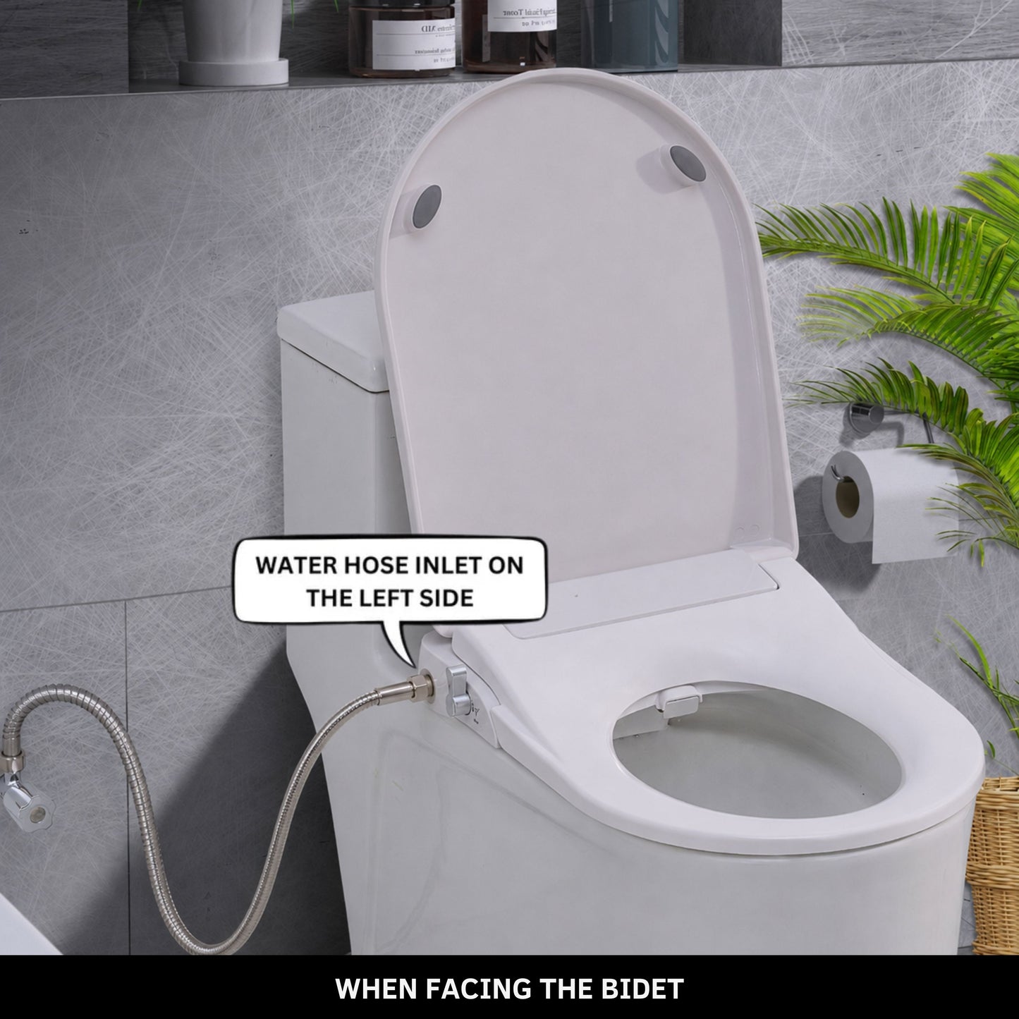 Toilet with Left Water Inlet