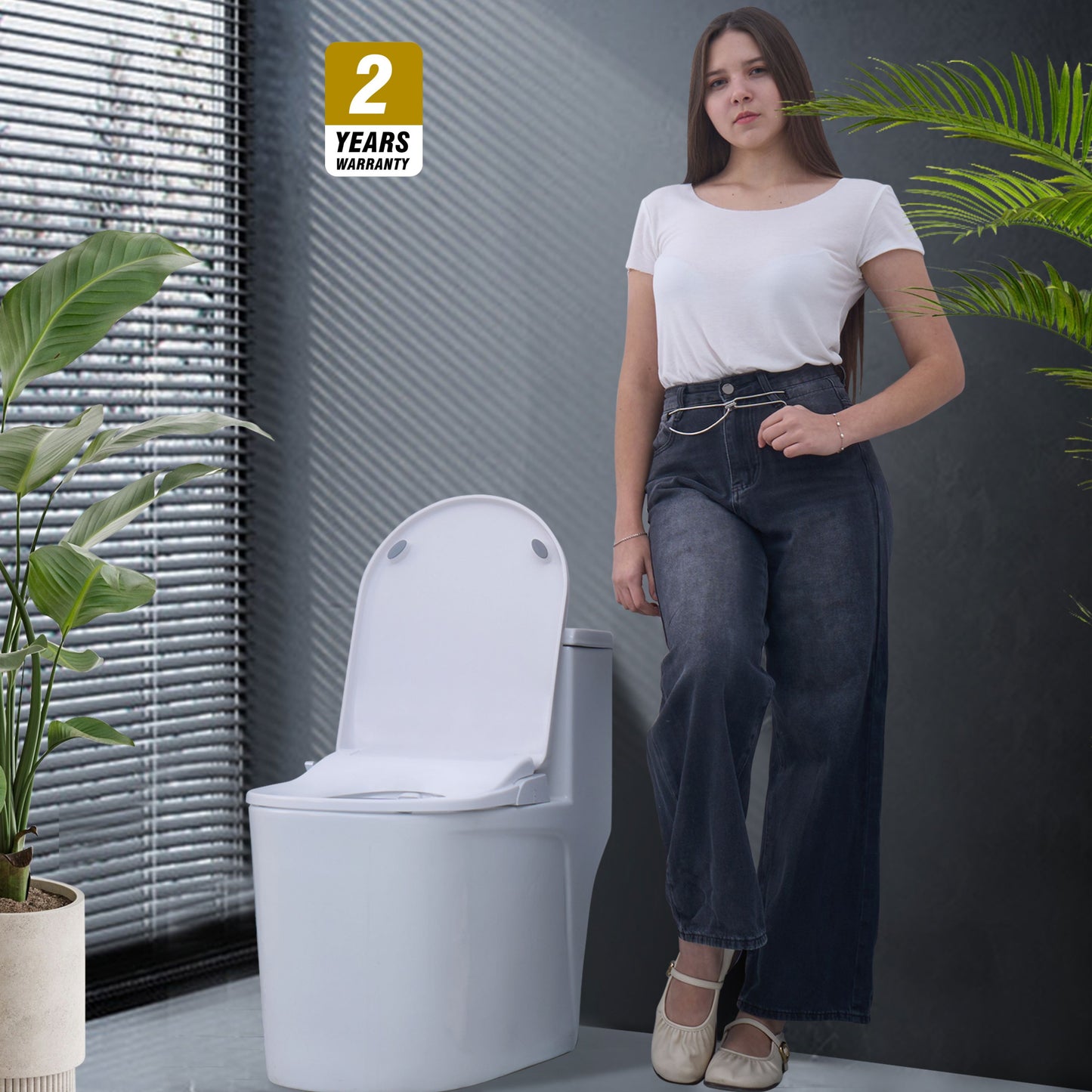 Toilet with Left Water Inlet