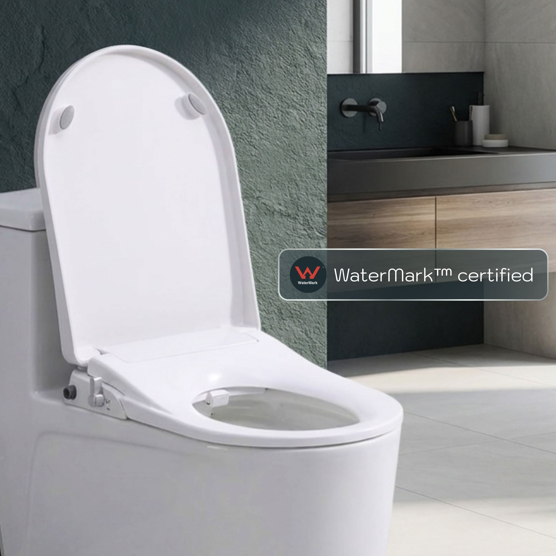 Conor Elara Non Electric D Shape Bidet Toilet Seat with Installation Kit conors.com.au 