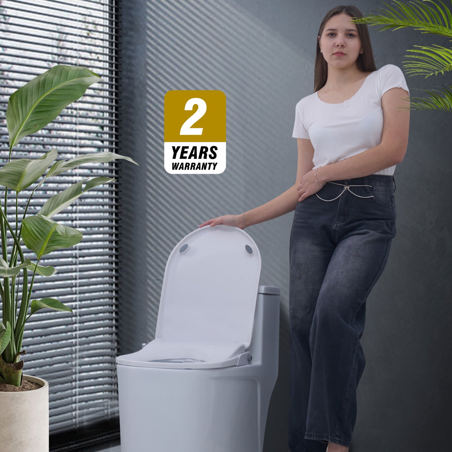Conor Elara Non Electric D Shape Bidet Toilet Seat with Installation Kit conors.com.au 