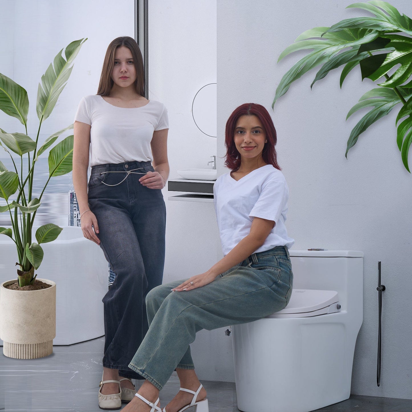 Toilet with Right Water Inlet