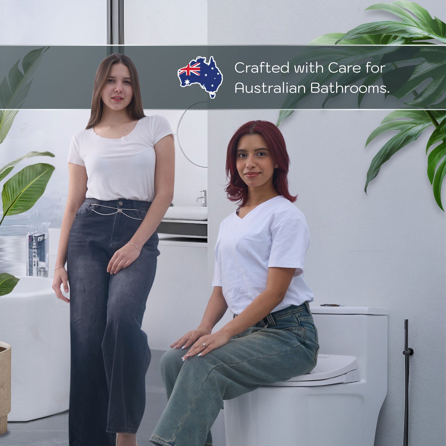 Conor Elara Non Electric D Shape Bidet Toilet Seat with Installation Kit conors.com.au 