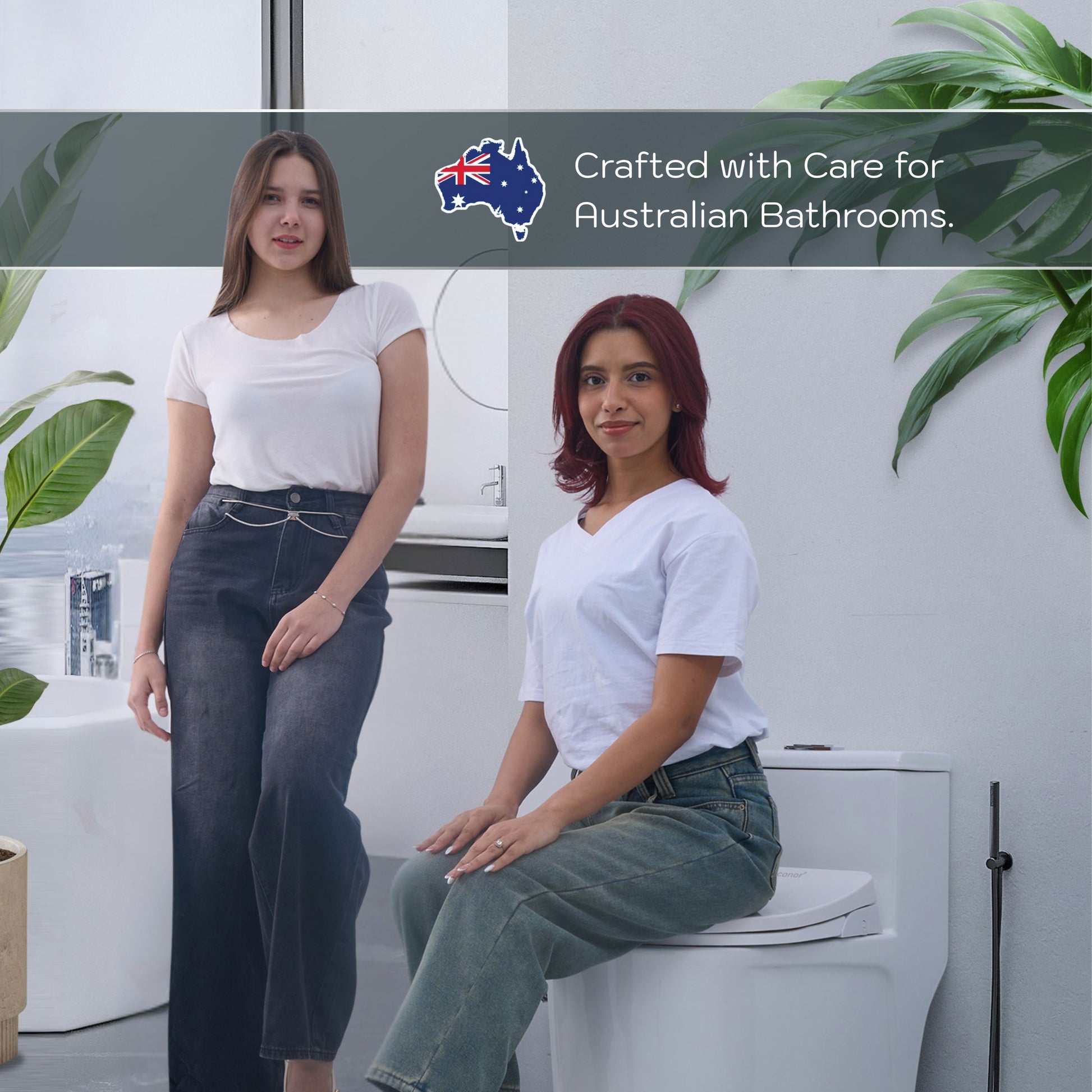 Conor Elara Non Electric D Shape Bidet Toilet Seat with Installation Kit conors.com.au 