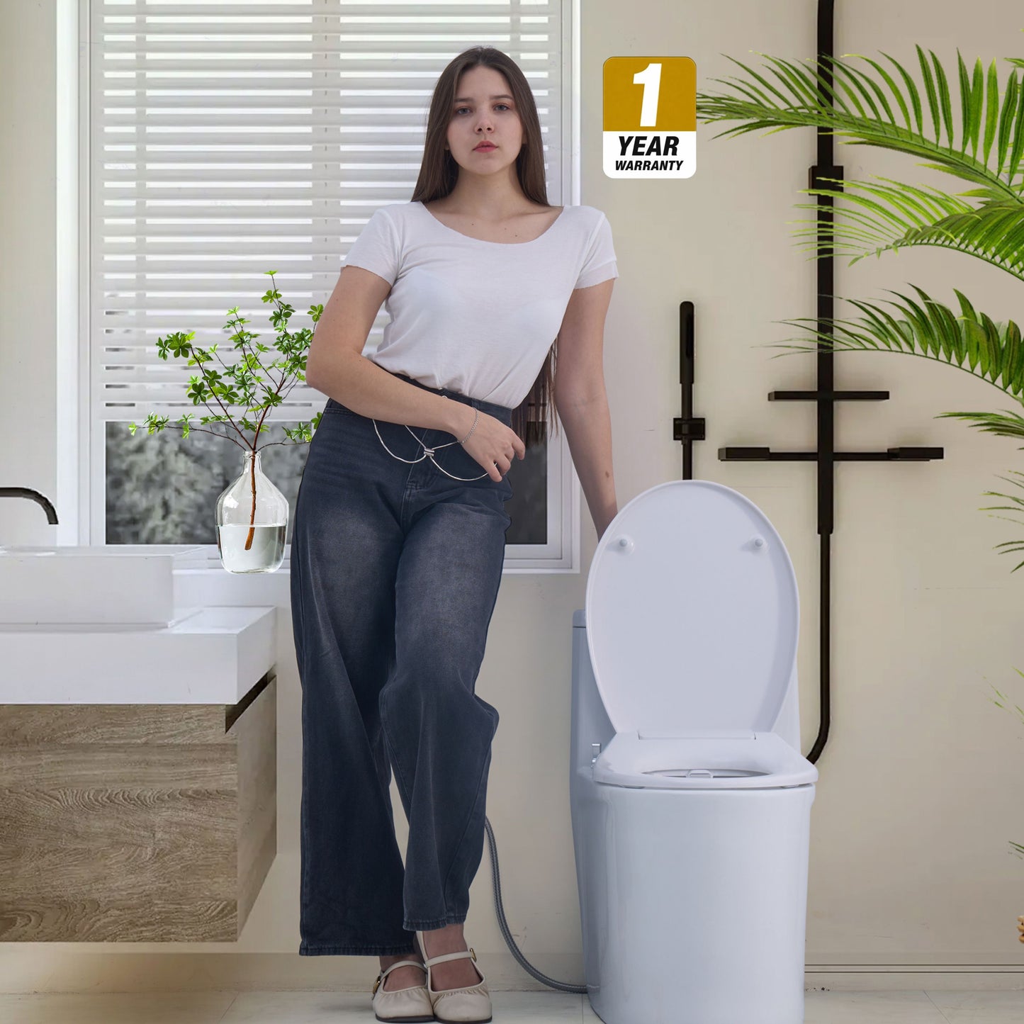 Toilet with Right Water Inlet