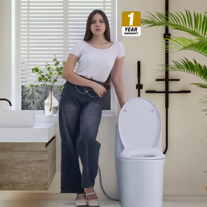 Toilet with Right Water Inlet