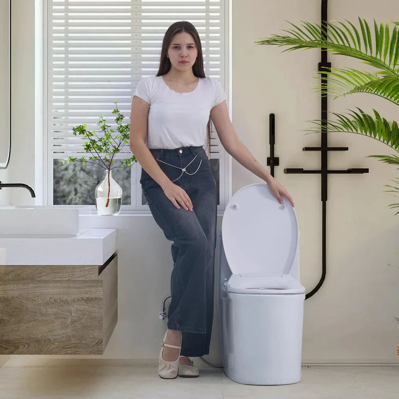 Toilet with Left Water Inlet