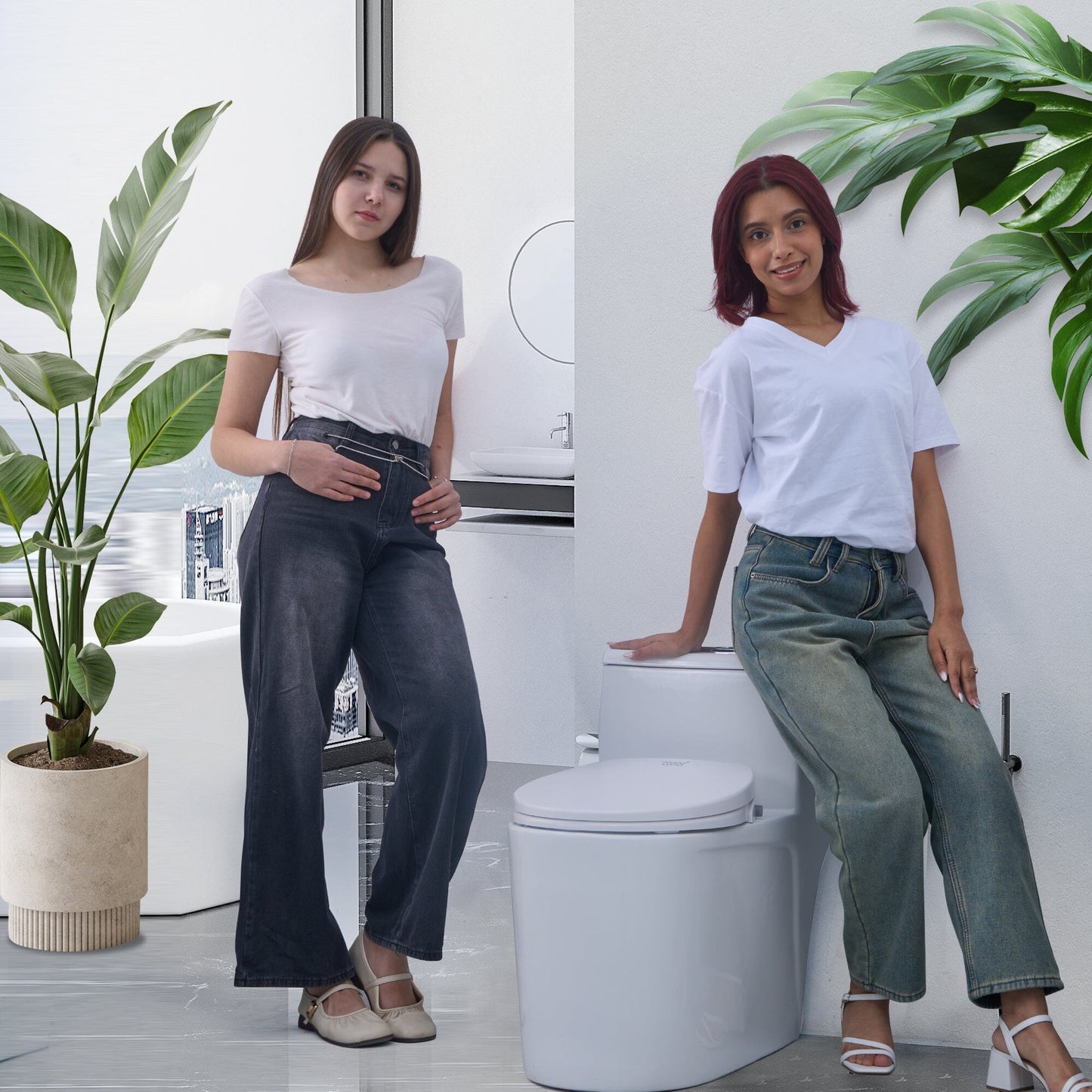 Toilet with Right Water Inlet