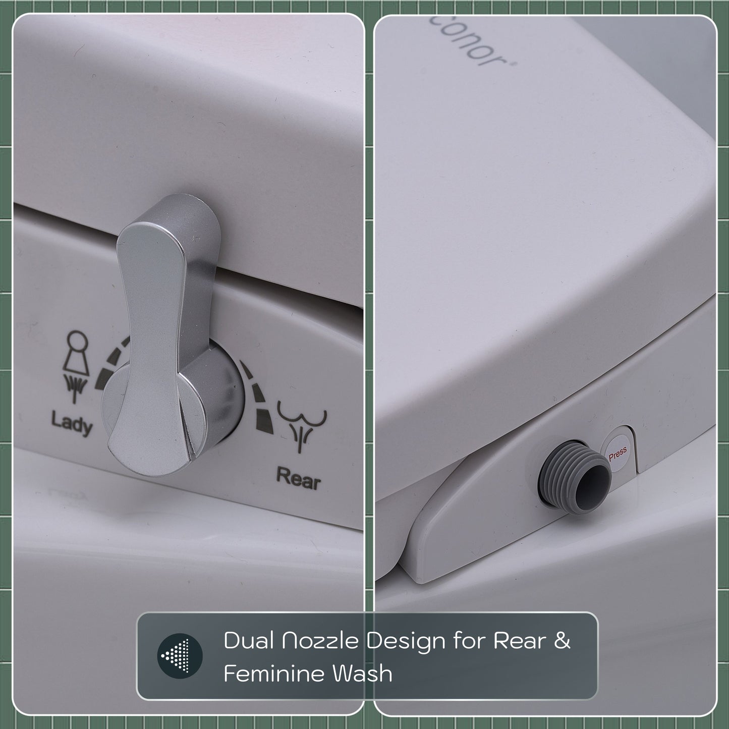 Toilet with Right Water Inlet