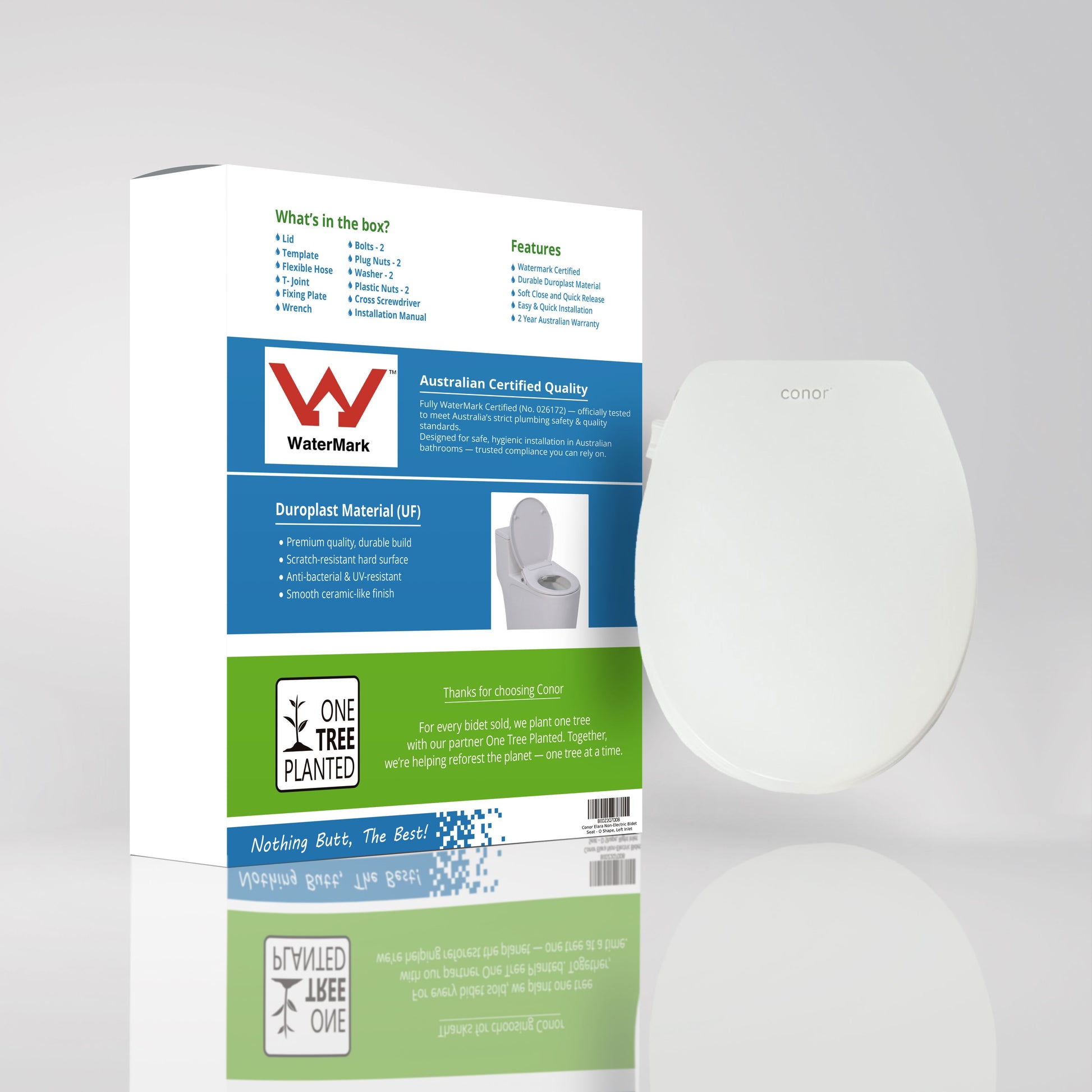 Toilet with Left Water Inlet