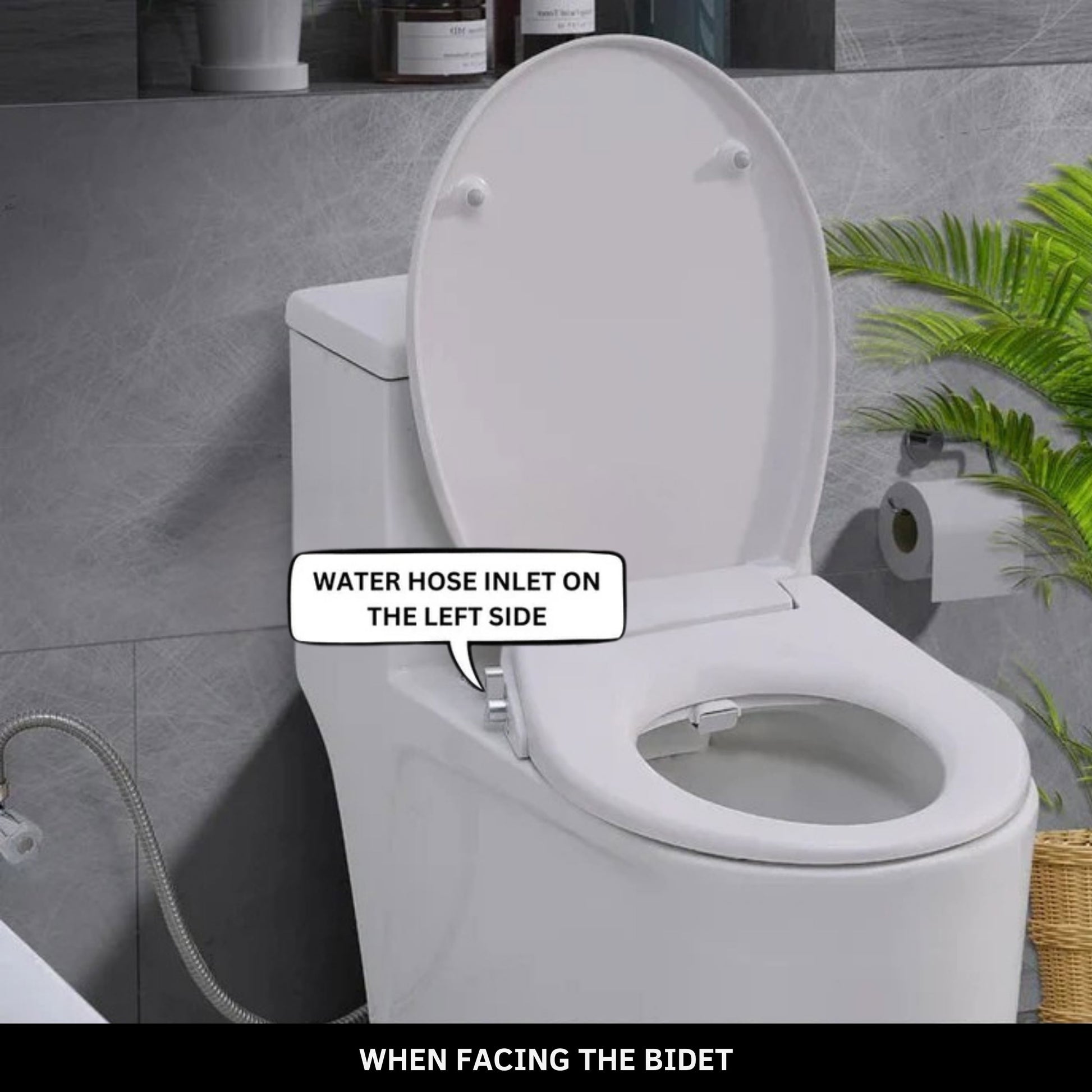 Toilet with Left Water Inlet