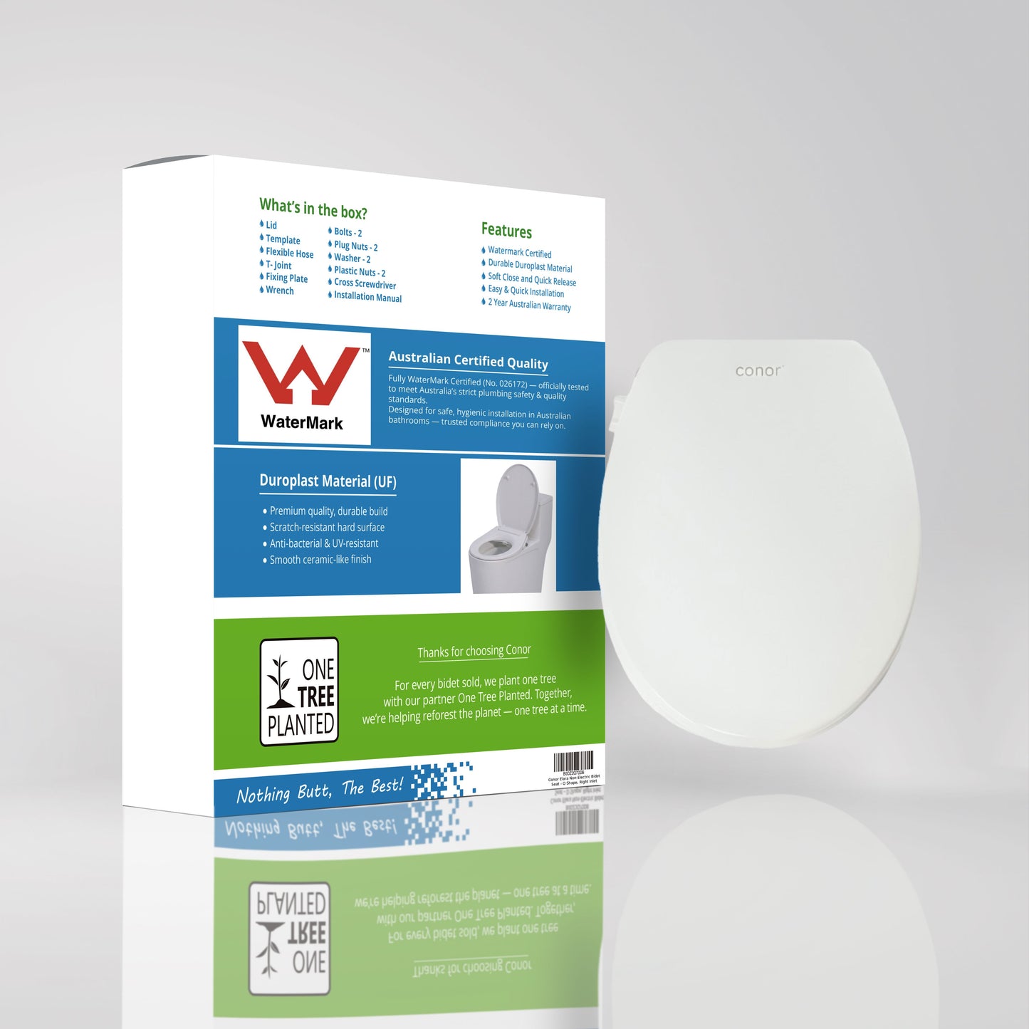 Toilet with Right Water Inlet