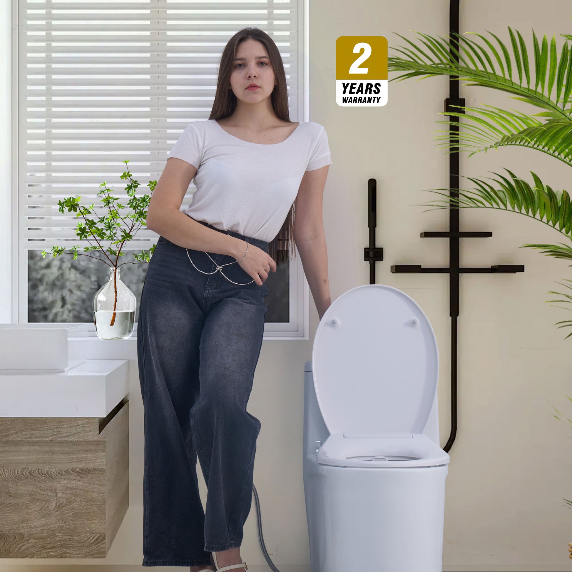 Toilet with Right Water Inlet