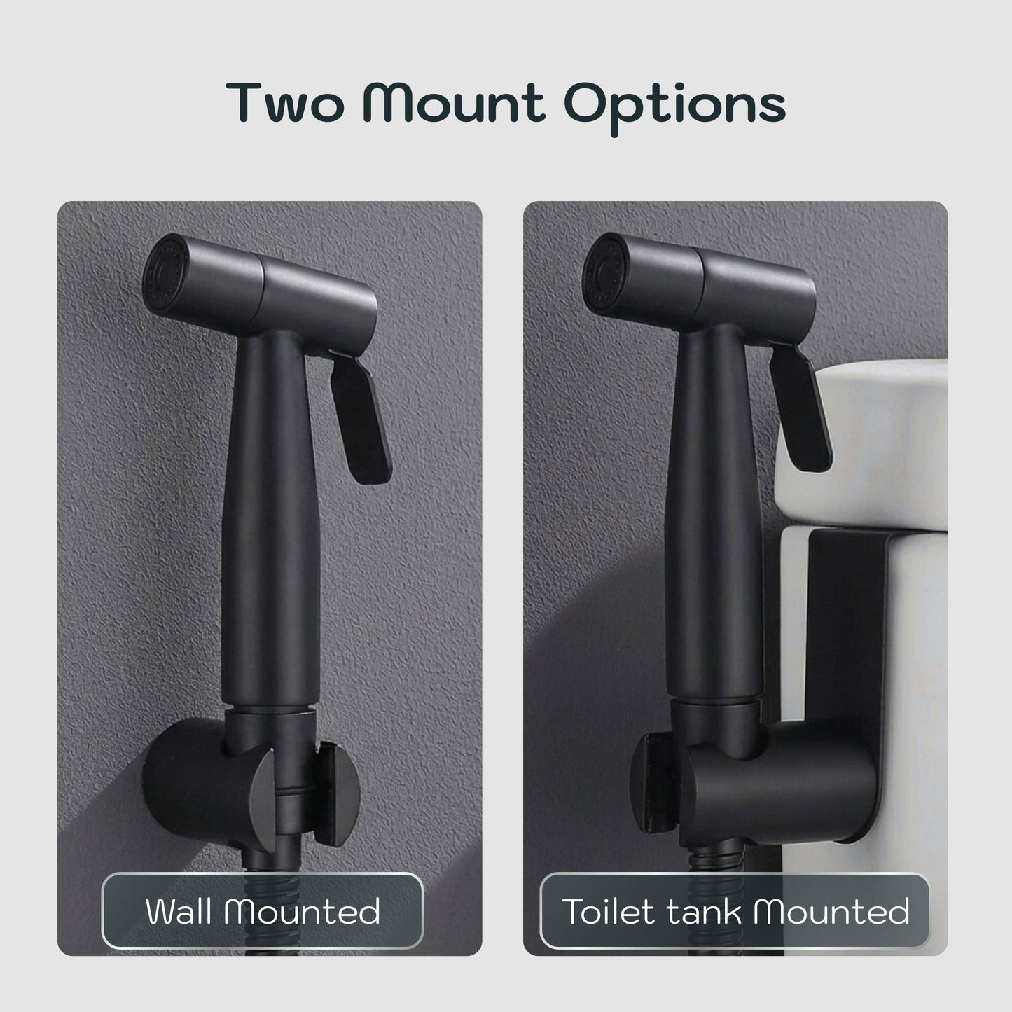 Conor Ember 1.0 Black Handheld Bidet Spray with Installation Kit conors.com.au 