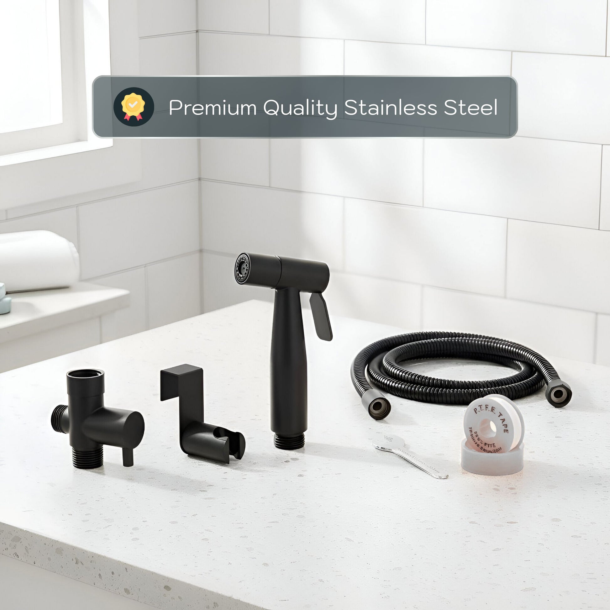 Conor Ember 1.0 Black Handheld Bidet Spray with Installation Kit conors.com.au 