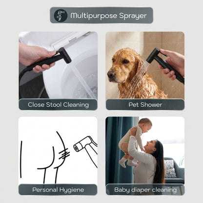 Conor Ember 1.0 Black Handheld Bidet Spray with Installation Kit conors.com.au 