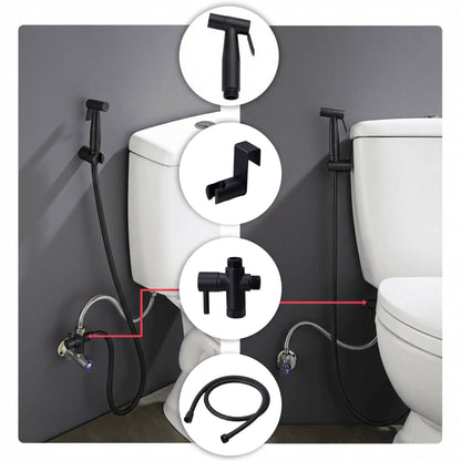 Conor Ember 1.0 Black Handheld Bidet Spray with Installation Kit conors.com.au 