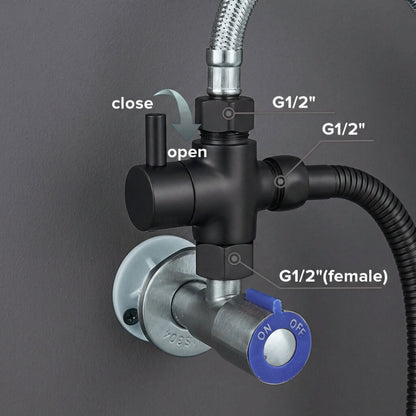 Conor Ember 1.0 Black Handheld Bidet Spray with Installation Kit conors.com.au 