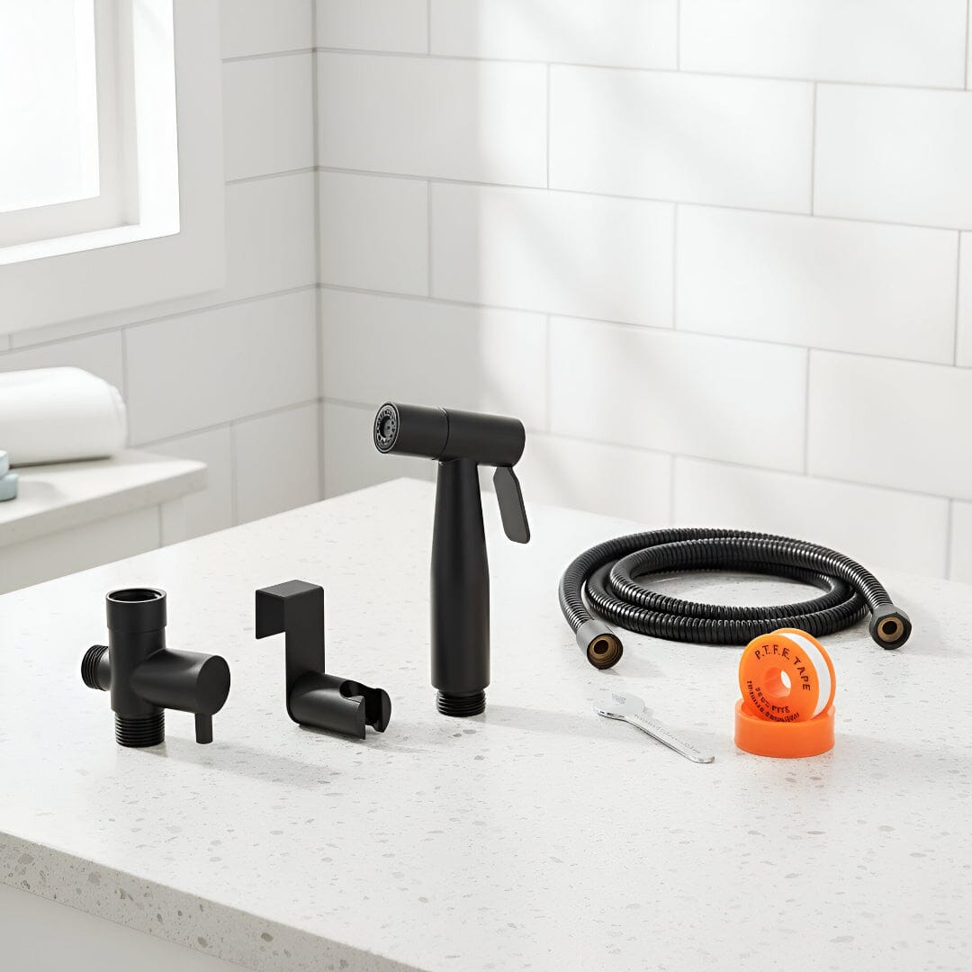 Conor Ember 1.0 Black Handheld Bidet Spray with Installation Kit conors.com.au 
