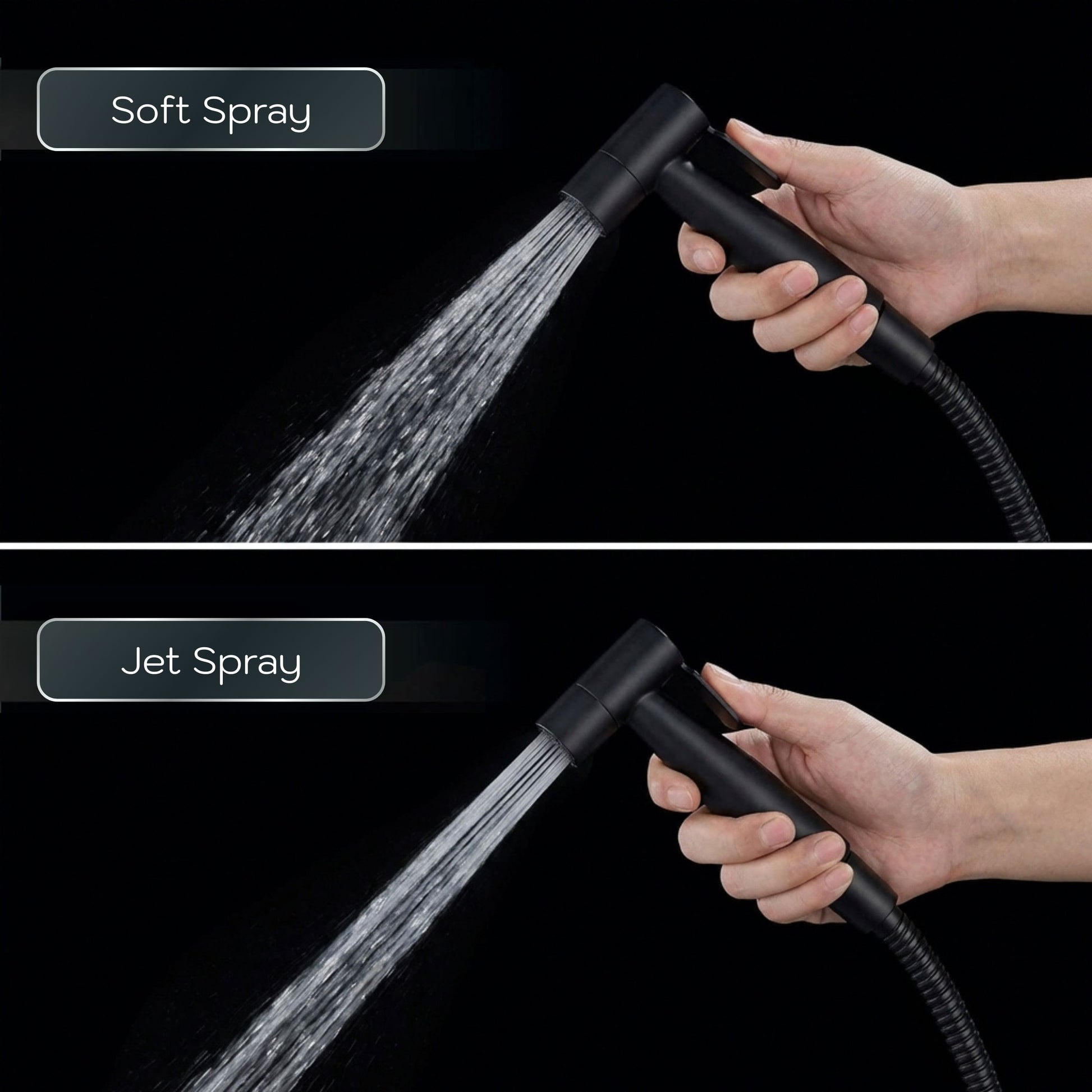 Conor Ember 1.0 Black Handheld Bidet Spray with Installation Kit conors.com.au 