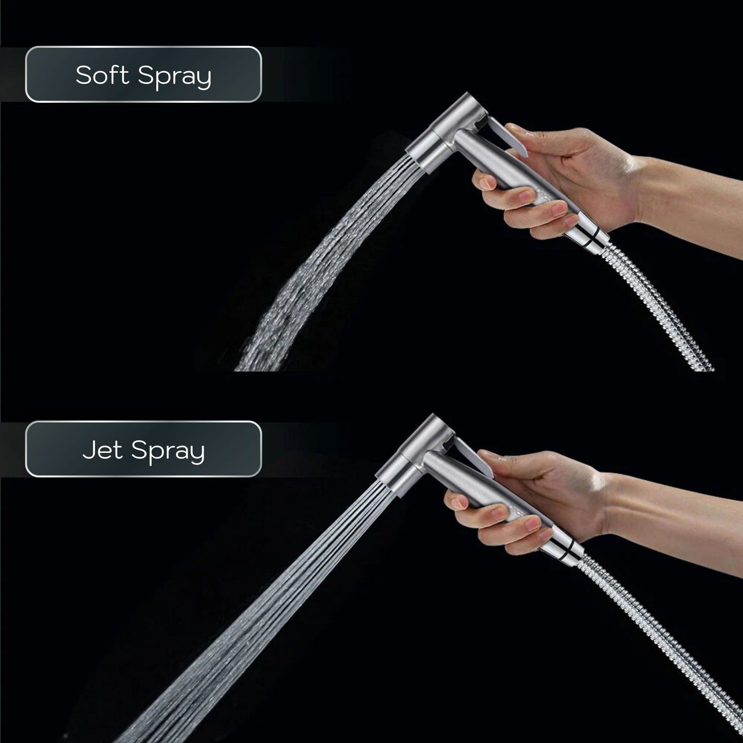 Conor Ember 1.0 Silver Handheld Bidet Spray with Installation Kit conors.com.au 