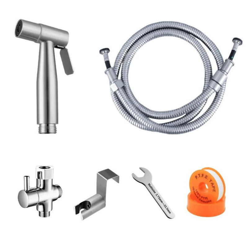 Conor Ember 1.0 Silver Handheld Bidet Spray with Installation Kit conors.com.au 