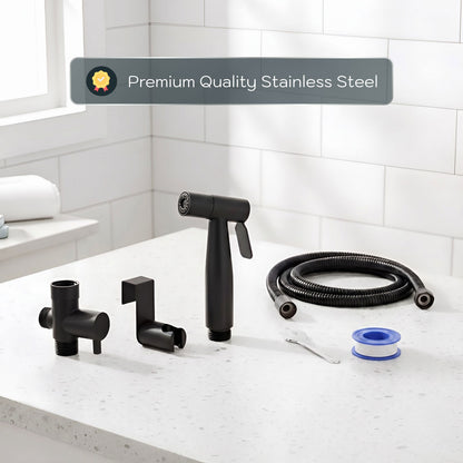 Conor Ember Black Handheld Bidet Spray with Installation Kit conors.com.au 