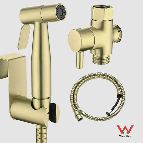 Conor Ember Gold Handheld Bidet Spray with Installation Kit