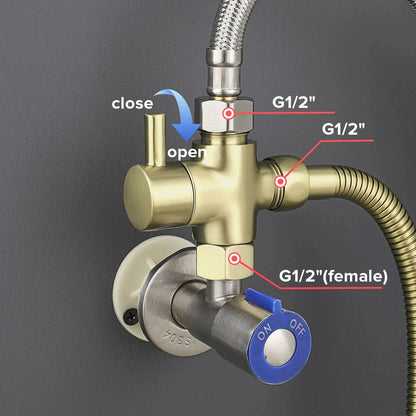 Conor Ember Gold Handheld Bidet Spray with Installation Kit conors.com.au 