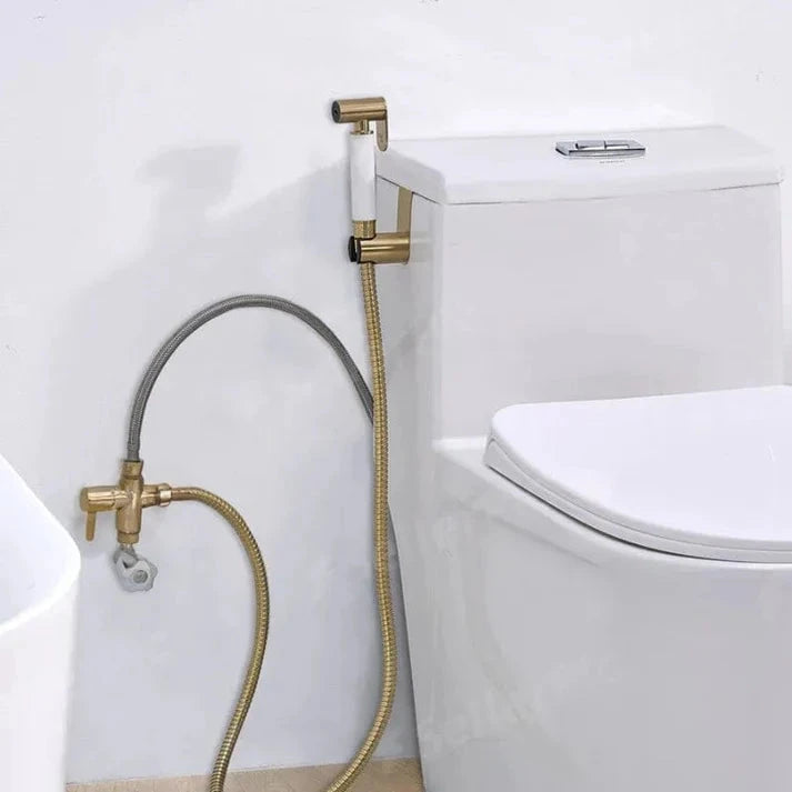 Conor Handheld Bidet Sprayer – Gold Adjustable Spray, Stainless Steel conors.com.au 