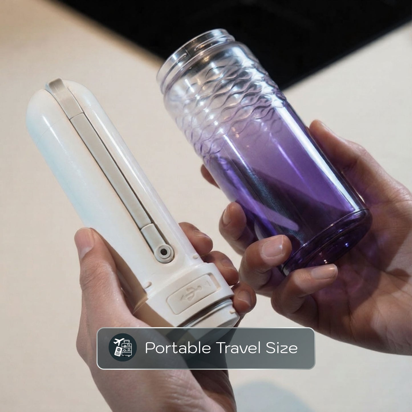 Conor Lumora Rechargeable Electric Portable Travel Bidet Sprayer - Purple conors.com.au 