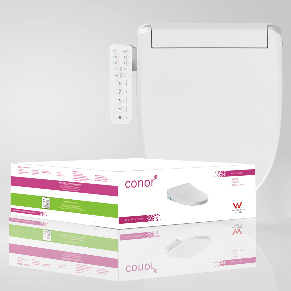 Conor Lyra Smart Bidet Seat with Side Control Panel