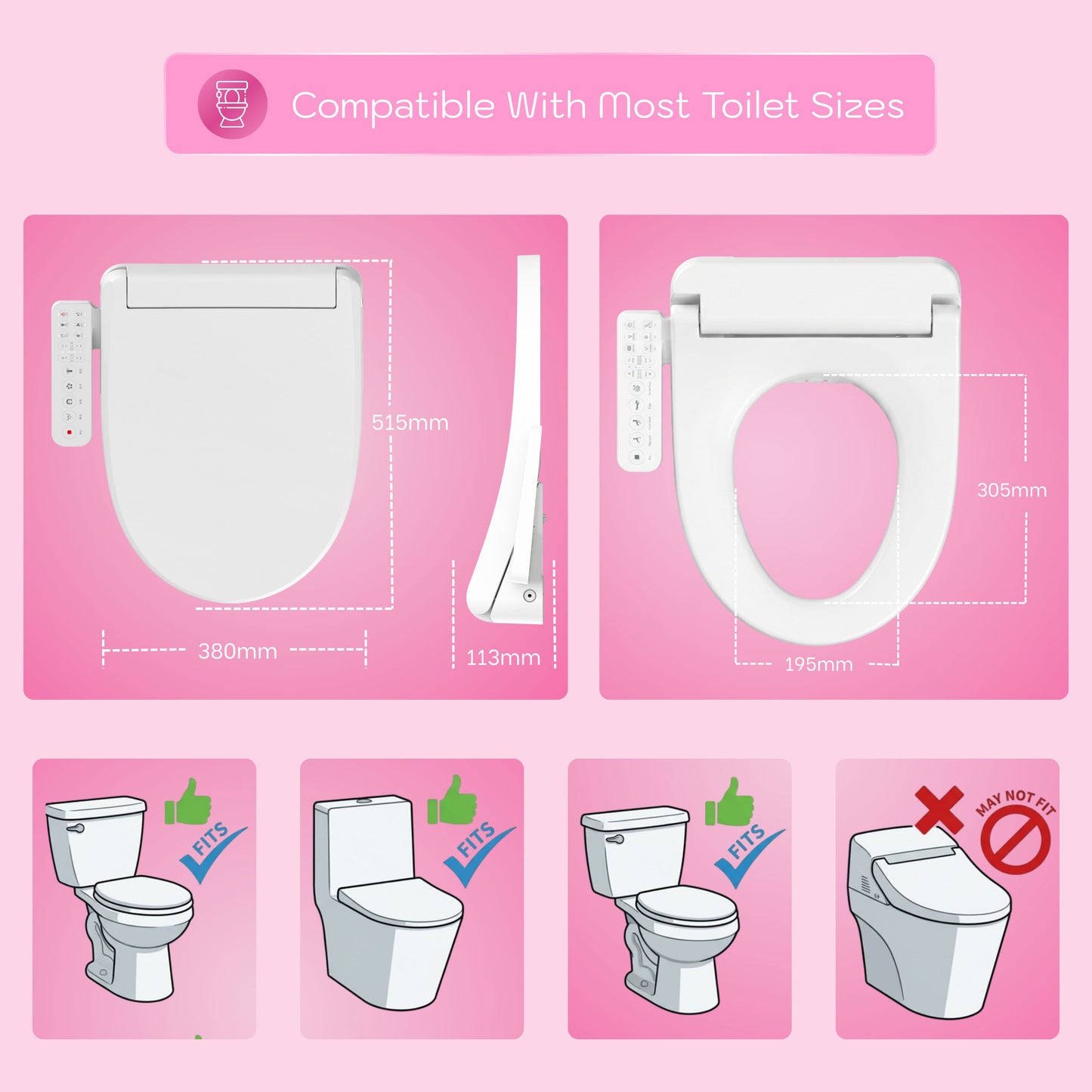 Conor Lyra Smart Bidet Seat with Installation Kit Conor 