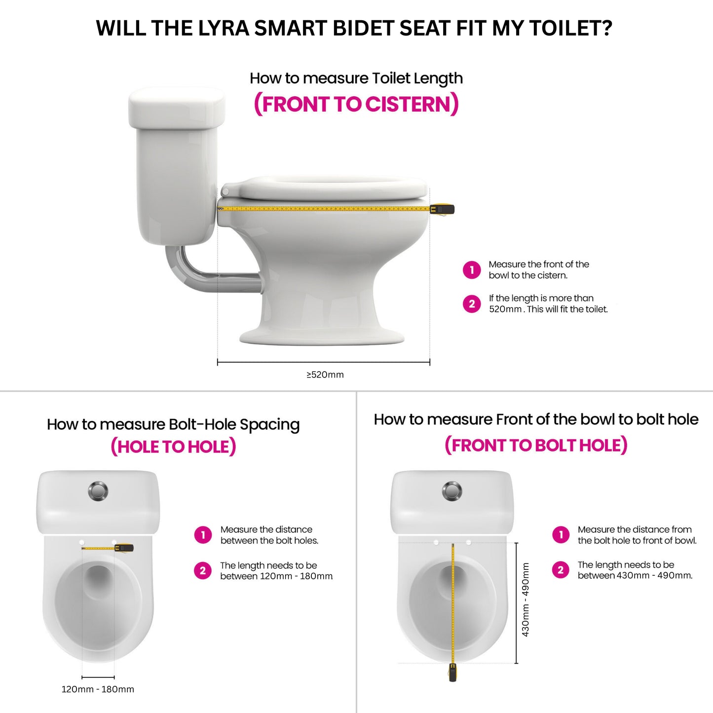 Conor Lyra Smart Bidet Seat with Installation Kit Conor 