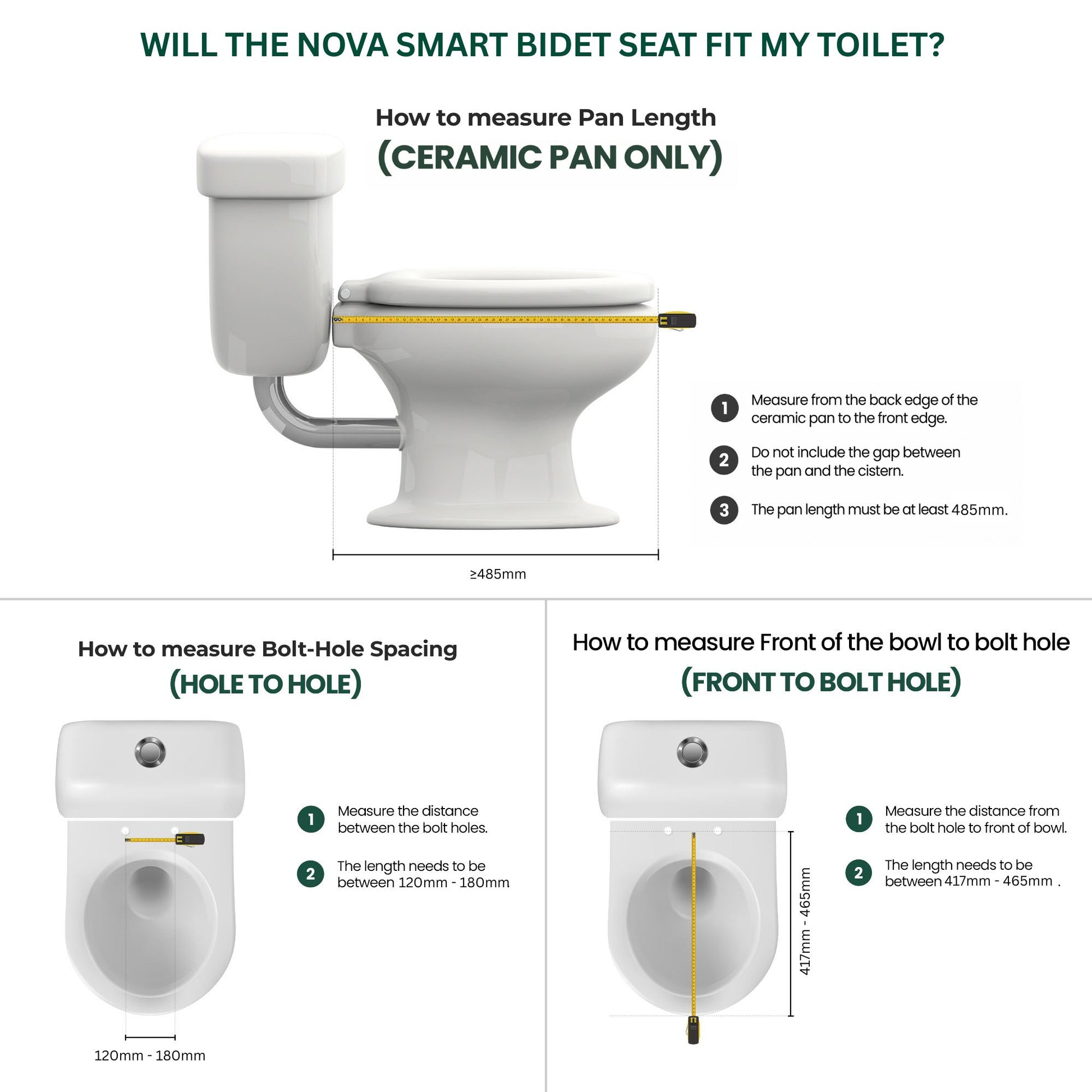 Conor Nova Remote Control Bidet Seat Conor 