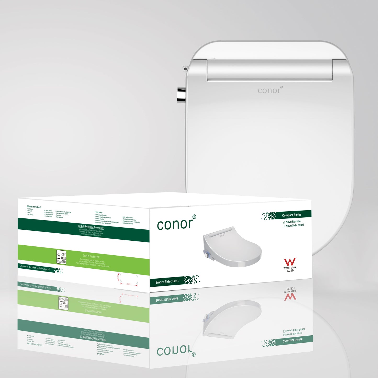 Conor Nova Smart Bidet Seat with Installation Kit Conor 