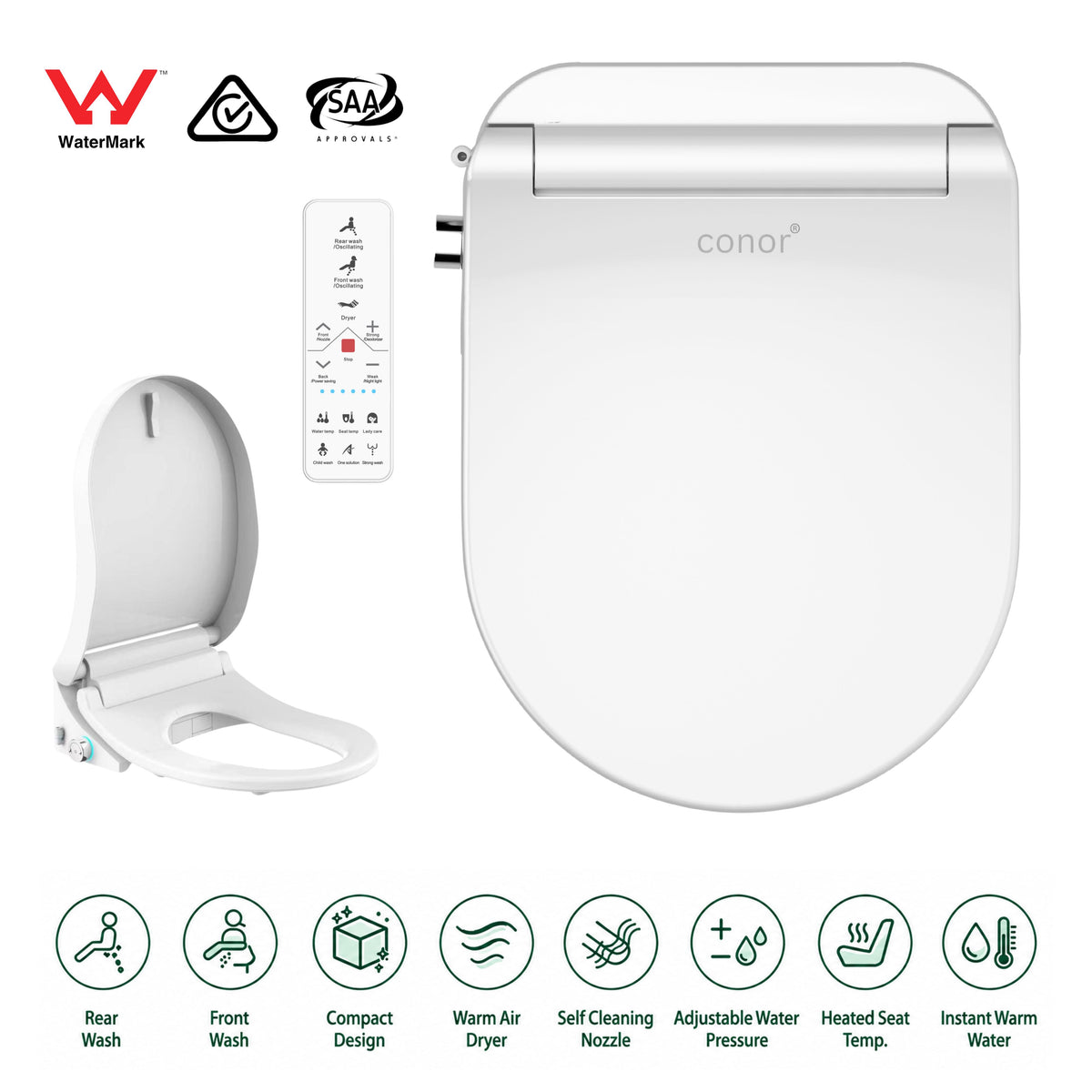 Conor Nova Smart Bidet Seat with Remote Control Conor 