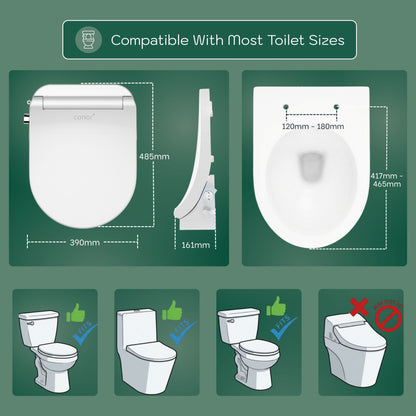Conor Nova Smart Bidet Seat with Remote Control & Installation Kit Conor 