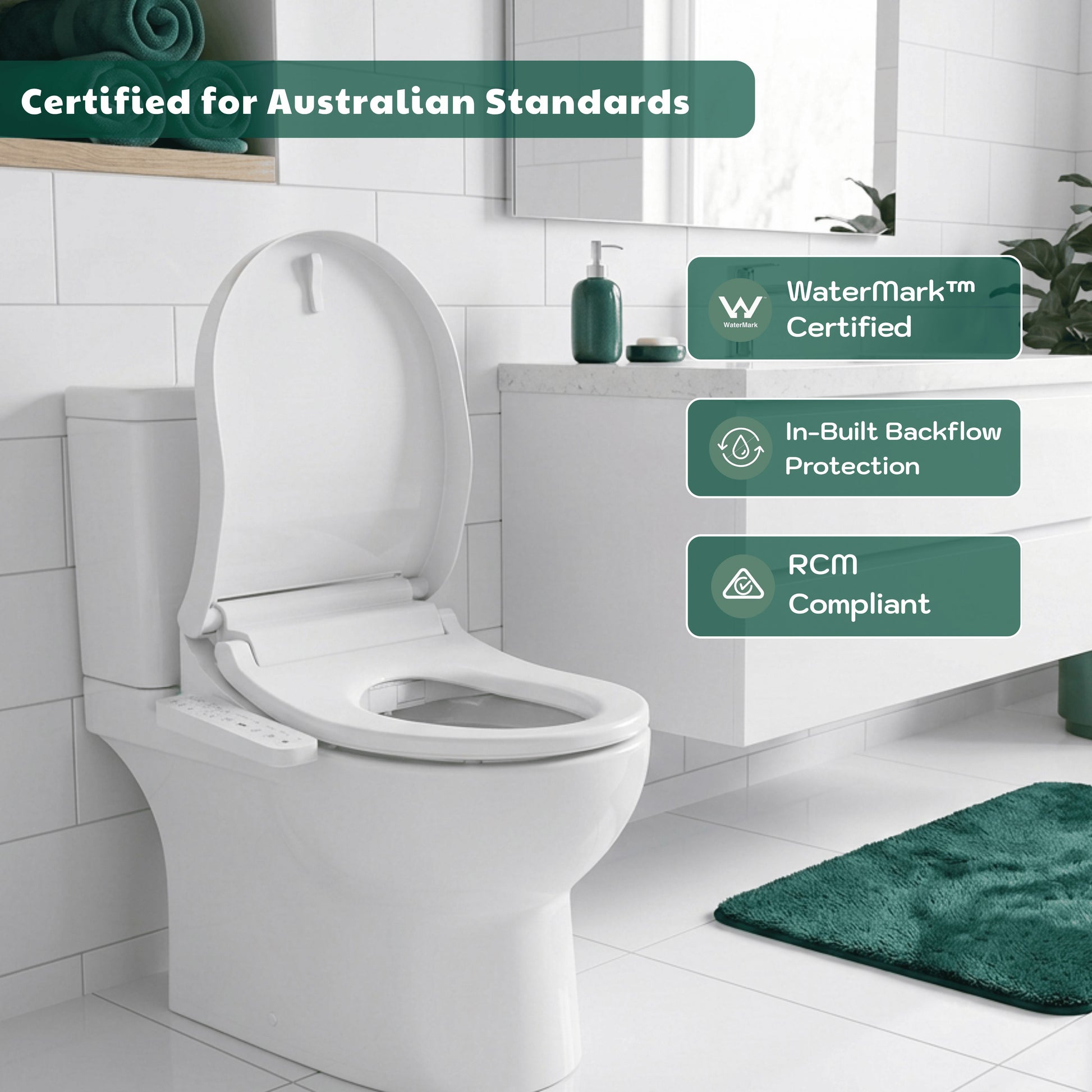 Conor Nova Smart Bidet Seat with Side Panel & Installation Kit Conor 
