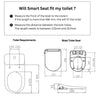 Conor Premium D Shape Heated Smart Bidet Toilet Seat with Installation Kit CONOR BIDET 