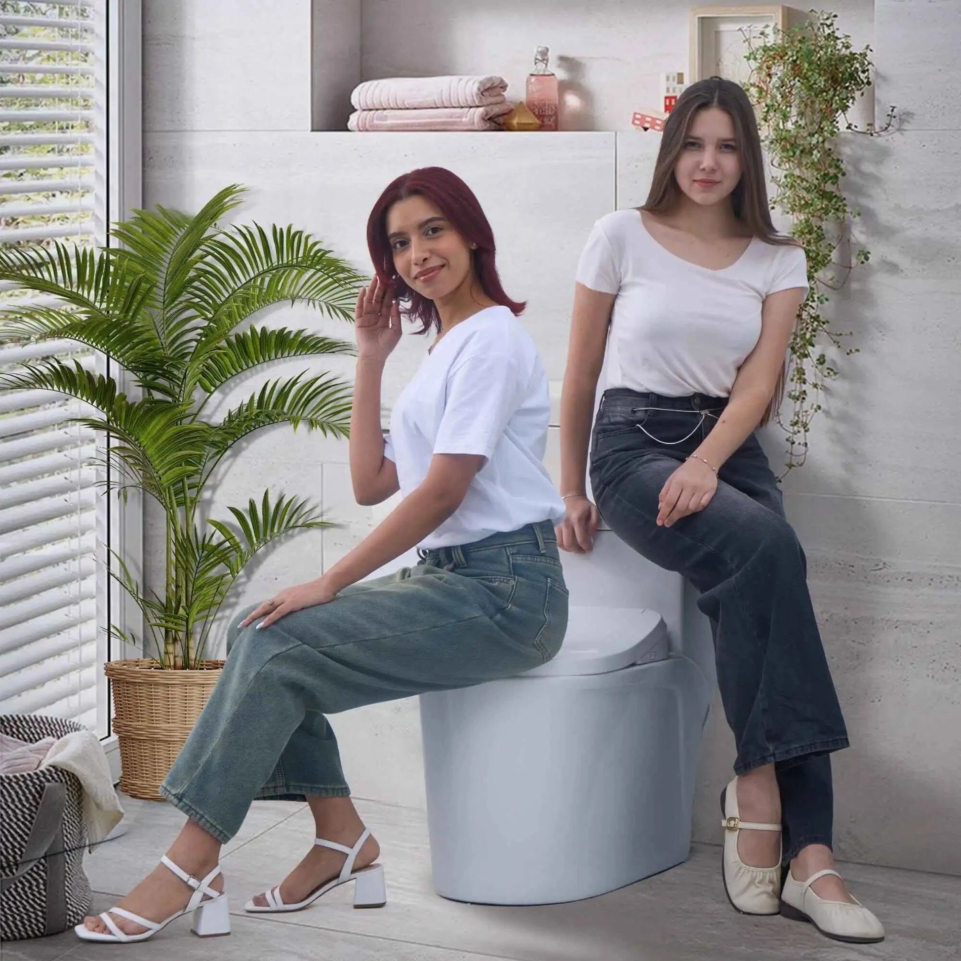 Conor Premium D Shape Heated Smart Bidet Toilet Seat with Installation Kit CONOR BIDET 