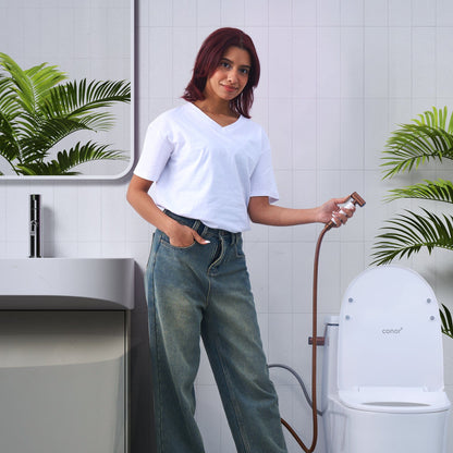 Conor Premium Handheld Bidet Sprayer – Rose Gold Adjustable Spray, Stainless Steel conors.com.au 