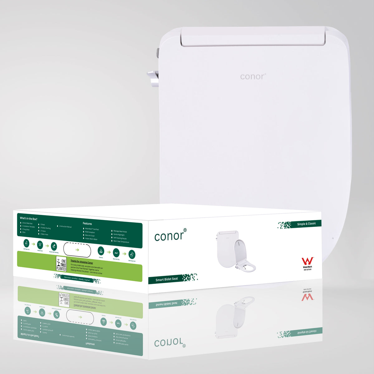 Conor Sylora Heated Smart Bidet Toilet Seat CONOR BIDET 