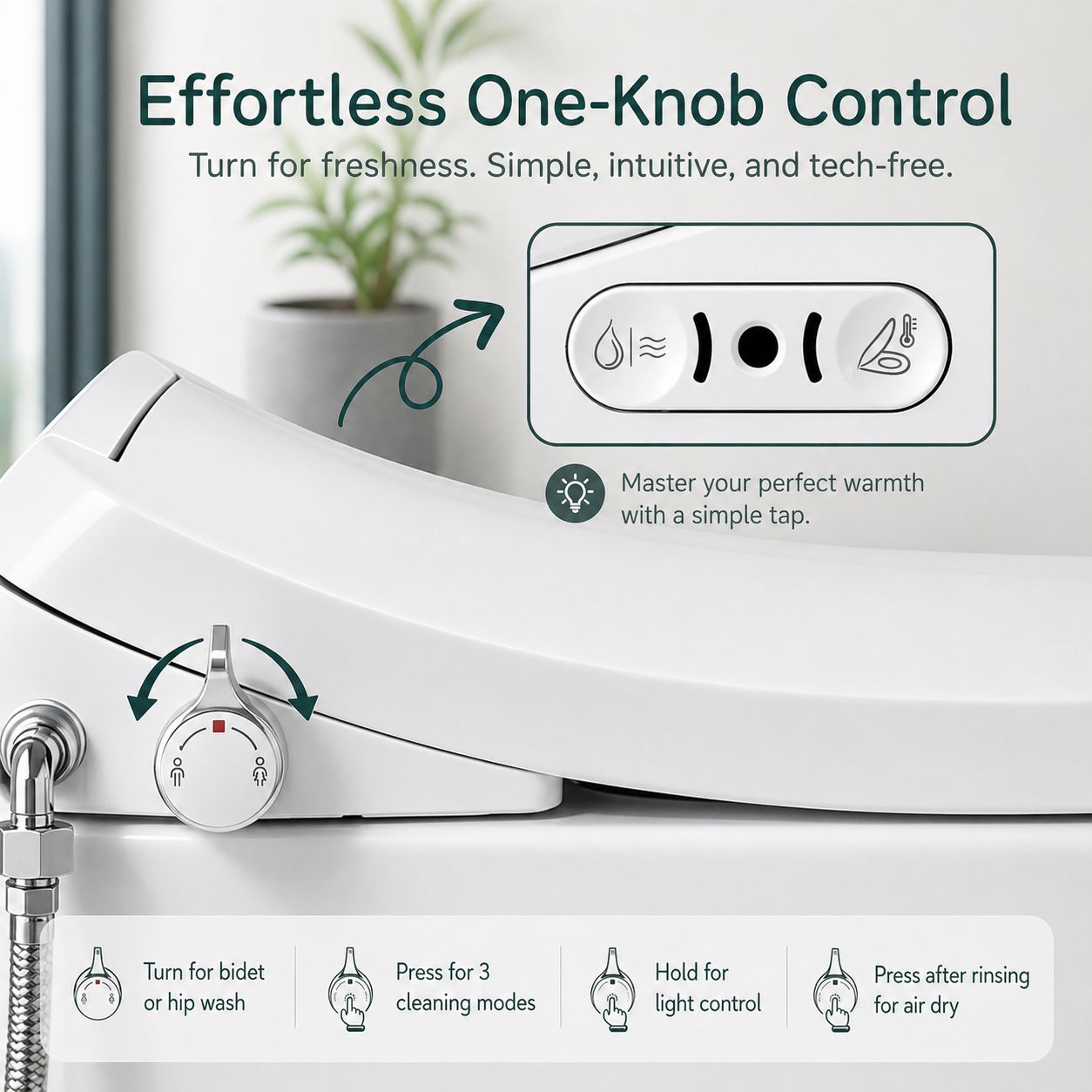 Conor Sylora Smart Bidet Toilet Seat with Installation Kit CONOR BIDET 