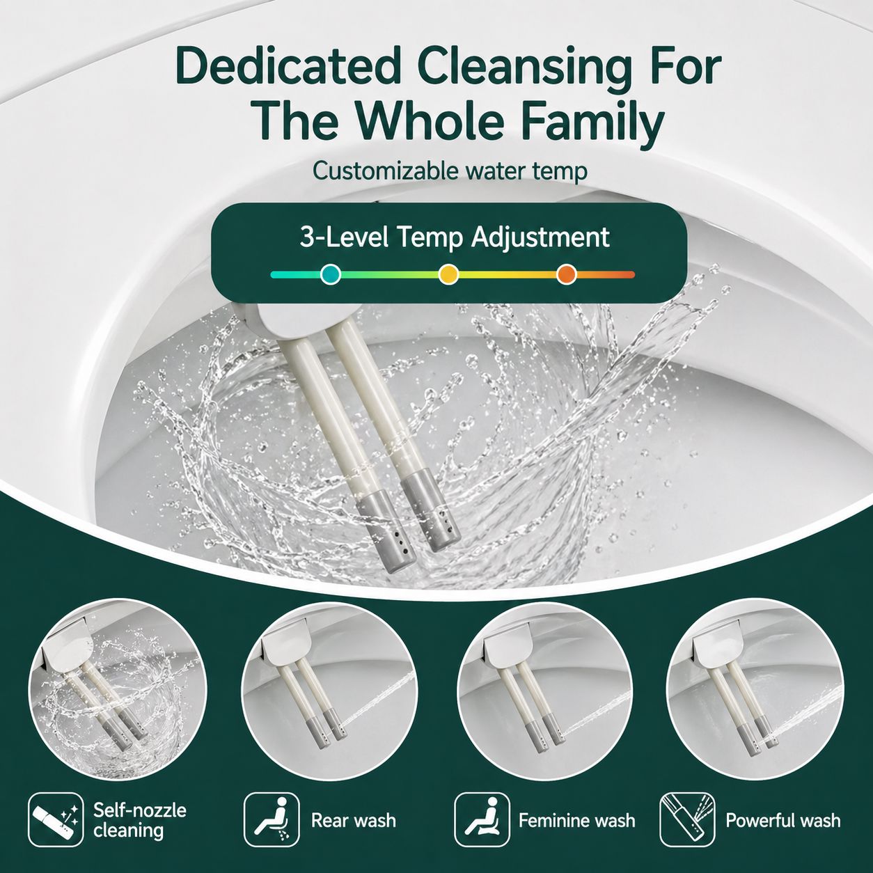 Conor Sylora Smart Bidet Toilet Seat with Installation Kit CONOR BIDET 