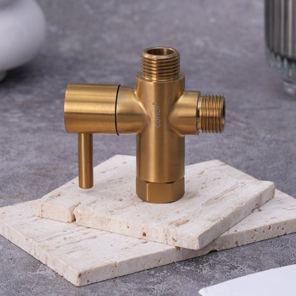 Conor T Adapter/T Valve Gold conors.com.au 