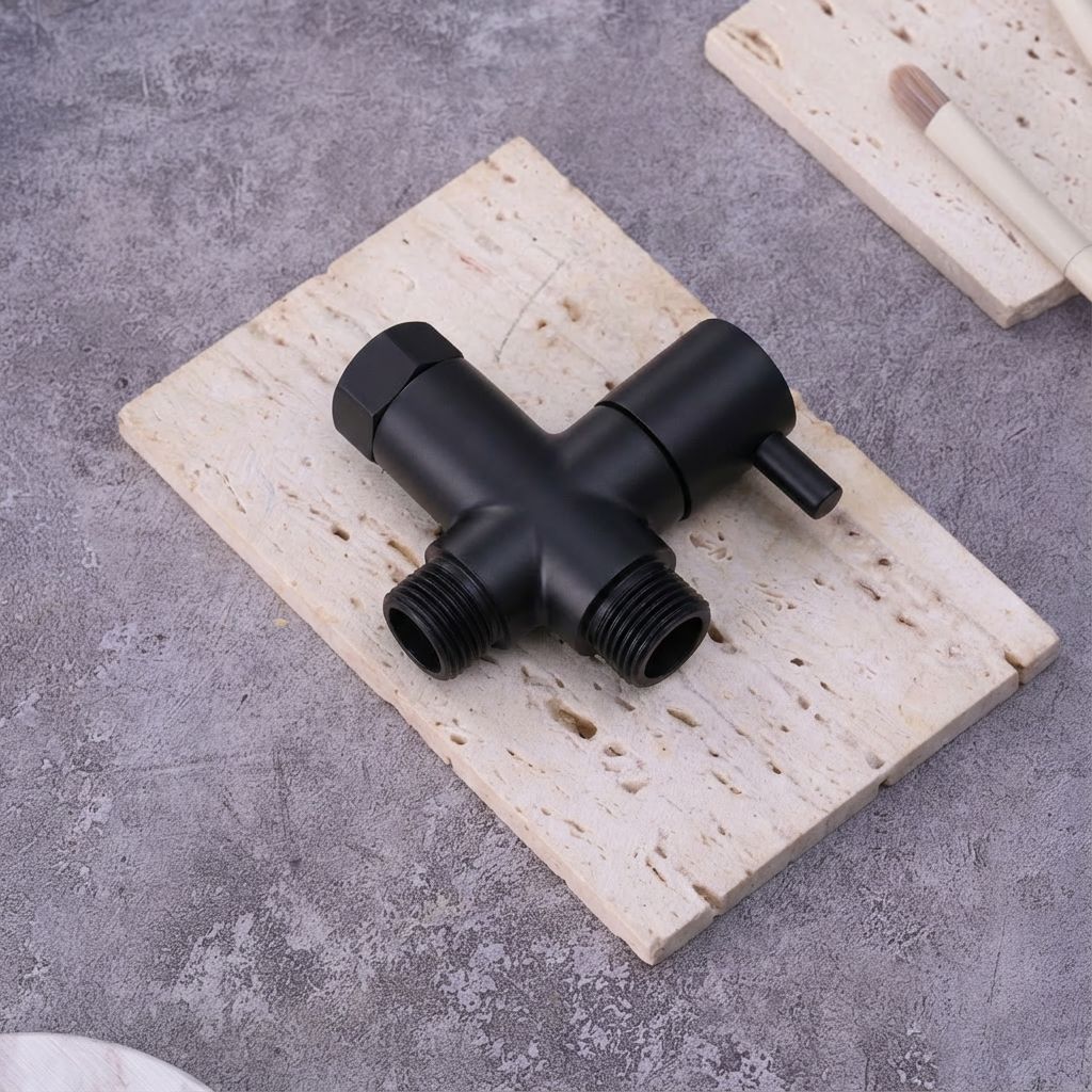 Conor T Adapter/T Valve Matt Black conors.com.au 