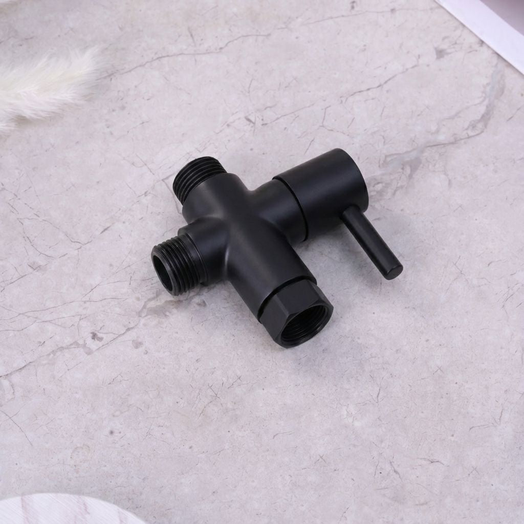 Conor T Adapter/T Valve Matt Black conors.com.au 