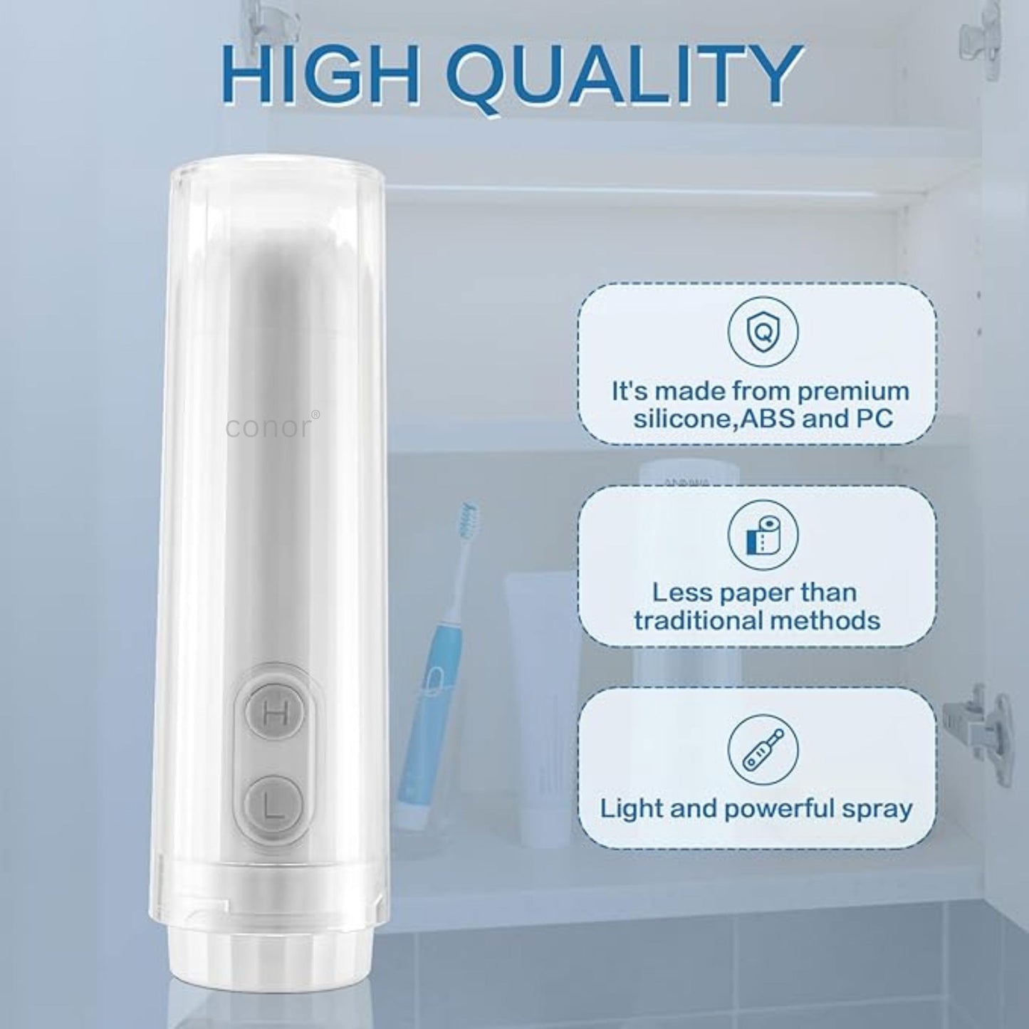 Conor Veyra Portable Bidet Sprayer – Compact Travel Bidet conors.com.au 